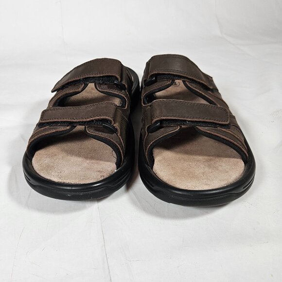 Propet Vero brown leather slip-on slides sandals msv003L Men\'s Size 12 5E (XX) main image 8